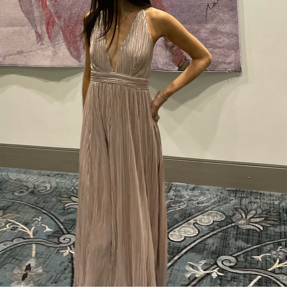 champagne pink ball gown